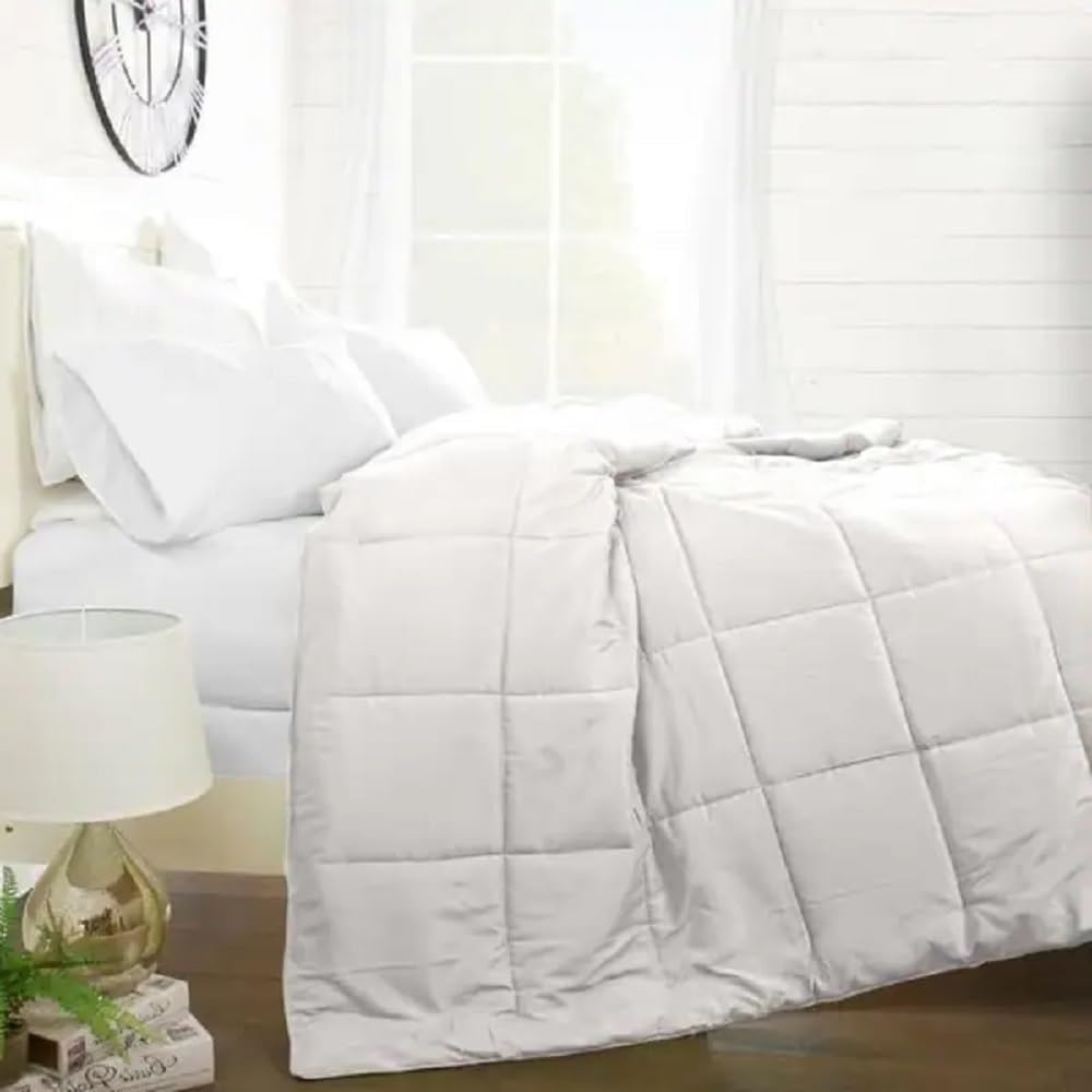 All Seasons Lightweight Oversized Baffle Box Stiched Down Alternative Comforter Full/Queen Size