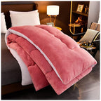 Warm Lamb Quilt Winter Blanket Heavy Warmth Luxury Duvet Double-Sided Velvet Quilt,180x220cm(3.5kg)