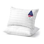 Bed Pillows Queen Size Set of 2, Cotton Cover
