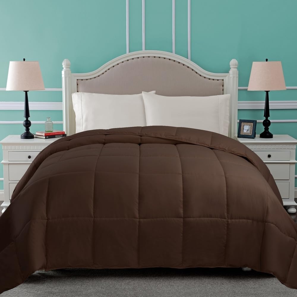 1 Piece Down Alternative Comforter Twin XL Size Box-Quilt Detailing Fluffy Filling