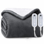 Flannel Sherpa Heated Blanket Full