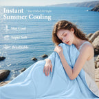 Cooling Comforter Queen Size, Cooling Blankets for Hot Sleepers 90"×90" Inches