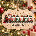 Custom Wood Family Hanging Decor with Name for Parents, Grandparents, Baby