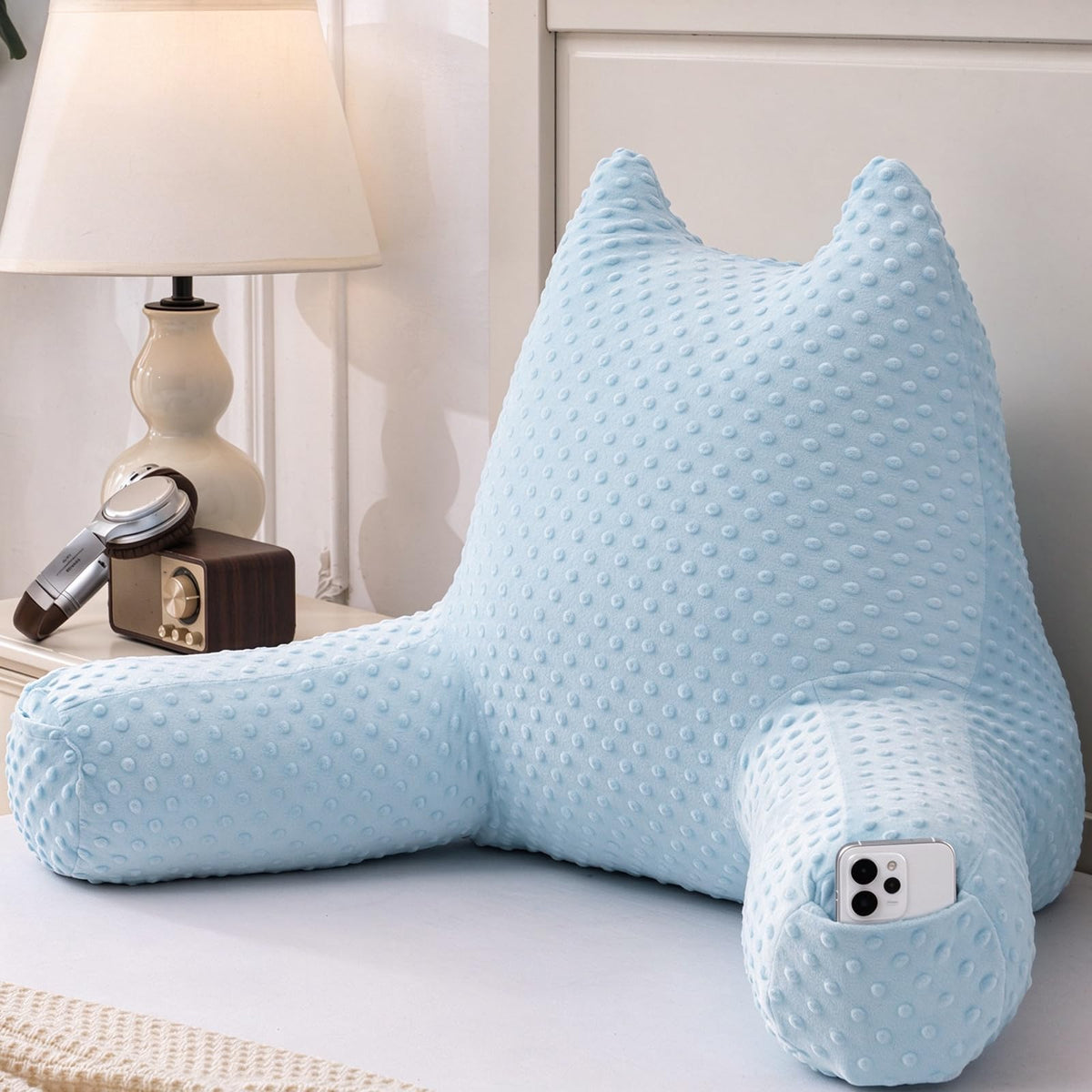 Pillow for Kids Sitting in Bed Couch Adult, Back Pillow for Bed Sitting Up