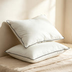 Goose Feather Down Pillows King Size Set of 2,Support for Side Sleepers