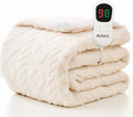 Heated Blanket Twin Size-62"x84" Heating Blanket with 8H Auto-Off Overheat Protection