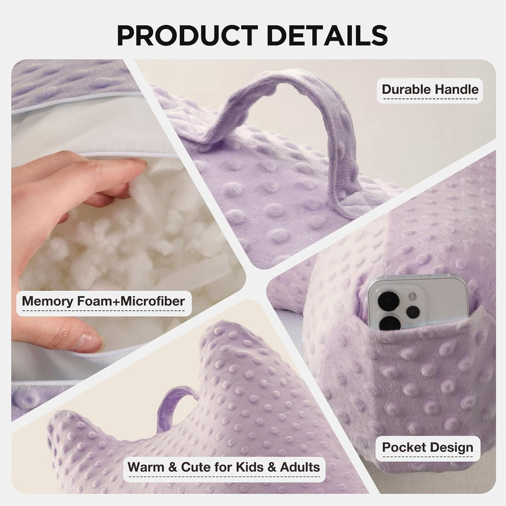 Pillow for Kids Sitting in Bed Couch Adult, Back Pillow for Bed Sitting Up