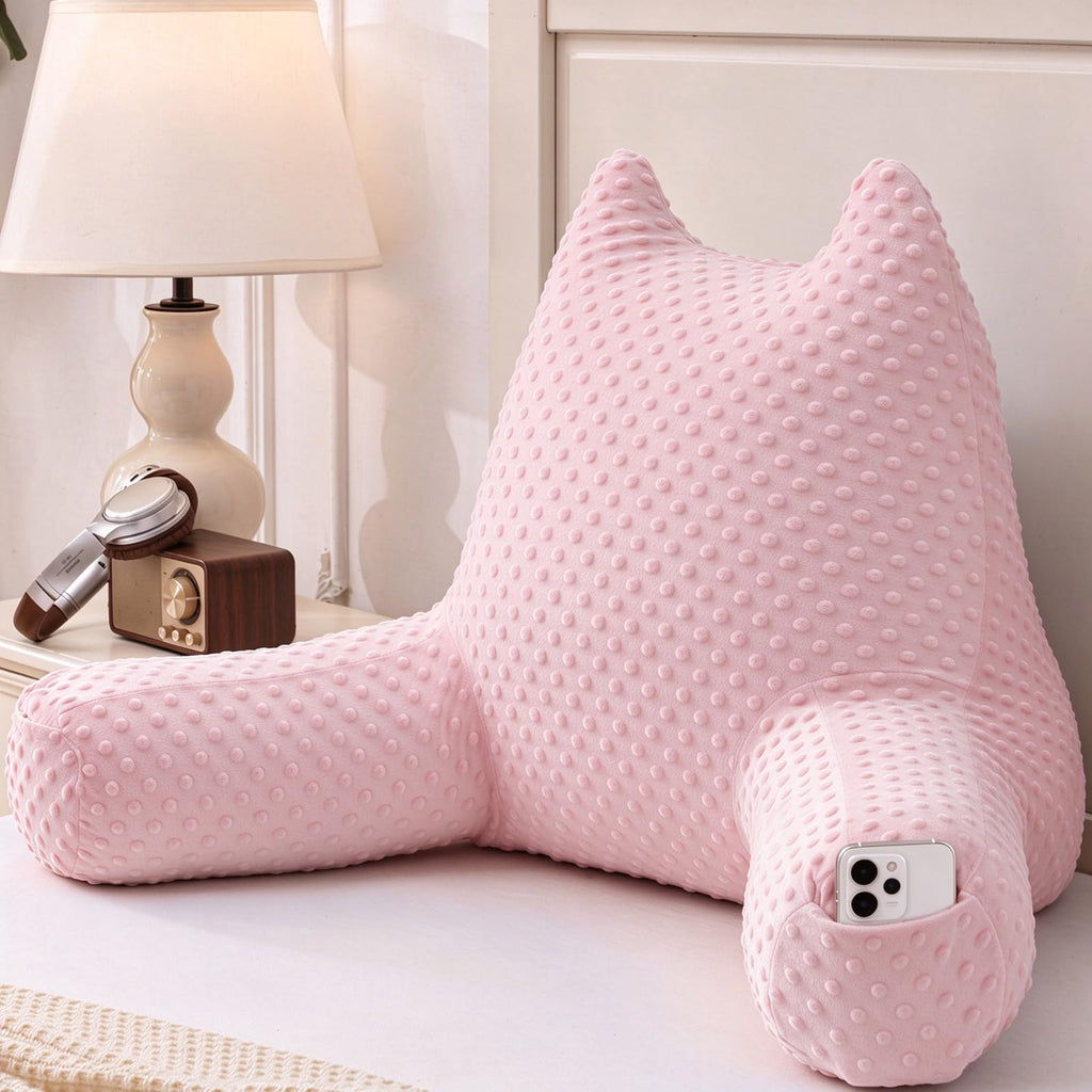 Pillow for Kids Sitting in Bed Couch Adult, Back Pillow for Bed Sitting Up
