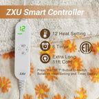 Heated Blanket Electric Throw Blanket- Ultra Soft Cozy Sherpa Heating Blanket,50" x 60" Fast Heating Blanket,
