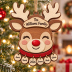 Custom Wood Family Hanging Decor with Name for Parents, Grandparents, Baby