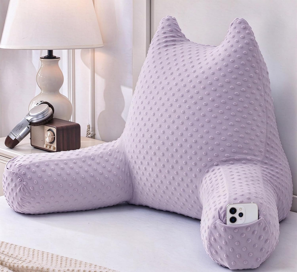 Pillow for Kids Sitting in Bed Couch Adult, Back Pillow for Bed Sitting Up
