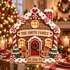 Custom Wood Family Hanging Decor with Name for Parents, Grandparents, Baby