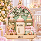 Custom Wood Family Hanging Decor with Name for Parents, Grandparents, Baby