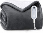Flannel Sherpa Heated Blanket Full