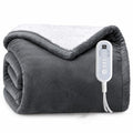 Flannel Sherpa Heated Blanket Full