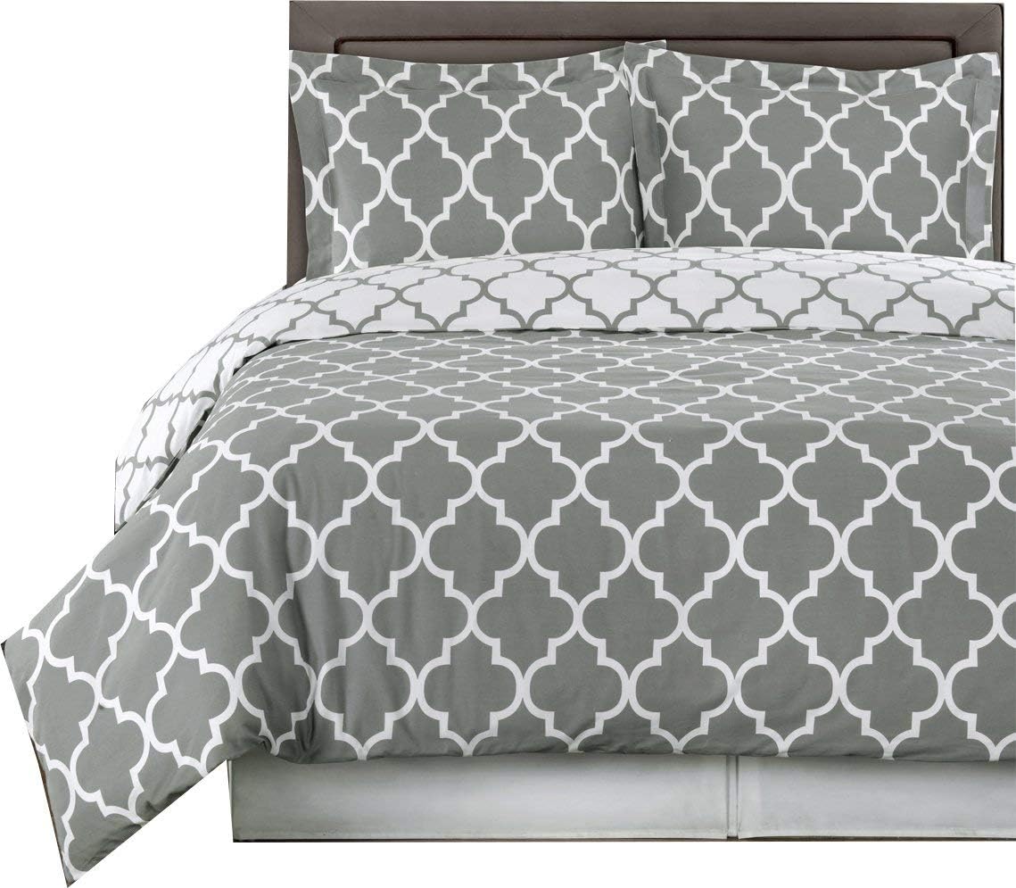 4PC Bedding Set- Duvet Cover and Duvet Insert Features Extra Warm
