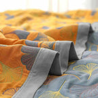Pattern Cotton Reversible Quilt - Queen and King Size Bedding (90" W X 98" L)