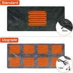 Heated Blanket Throw Blanket, Soft Warm Flannel Heating Blanket with Zipper for Neck, Shoulder and Back (59"x31")