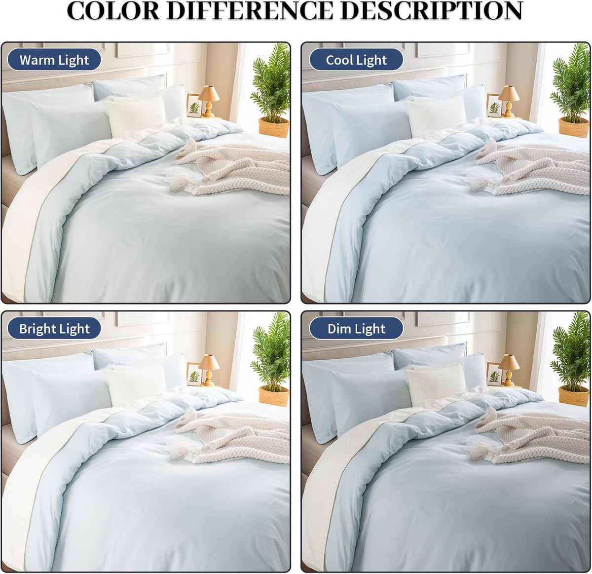 Duvet Cover Set Full Size Linen Feel 100% Washed Cotton 3PCS