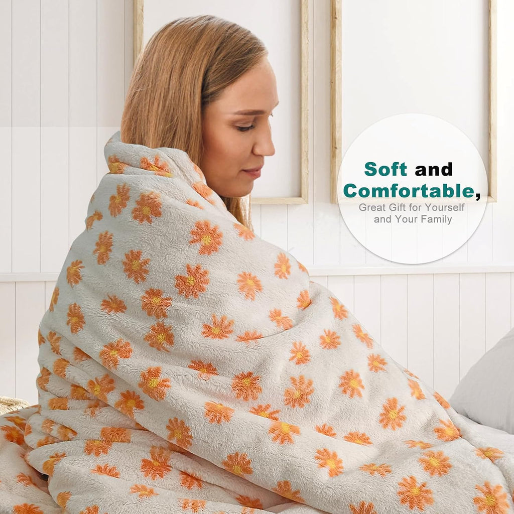 Heated Blanket Electric Throw Blanket- Ultra Soft Cozy Sherpa Heating Blanket,50" x 60" Fast Heating Blanket,