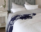 Woven Texture Jacquard Duvet Cover Set, 100% Cotton, Pre-Washed, Soft & Cozy