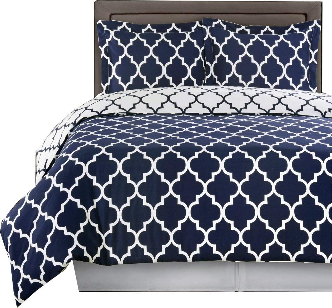 4PC Bedding Set- Duvet Cover and Duvet Insert Features Extra Warm