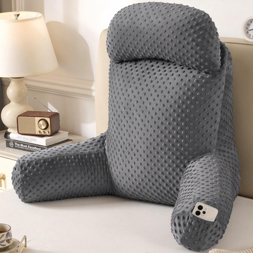 Pillow for Kids Sitting in Bed Couch Adult, Back Pillow for Bed Sitting Up