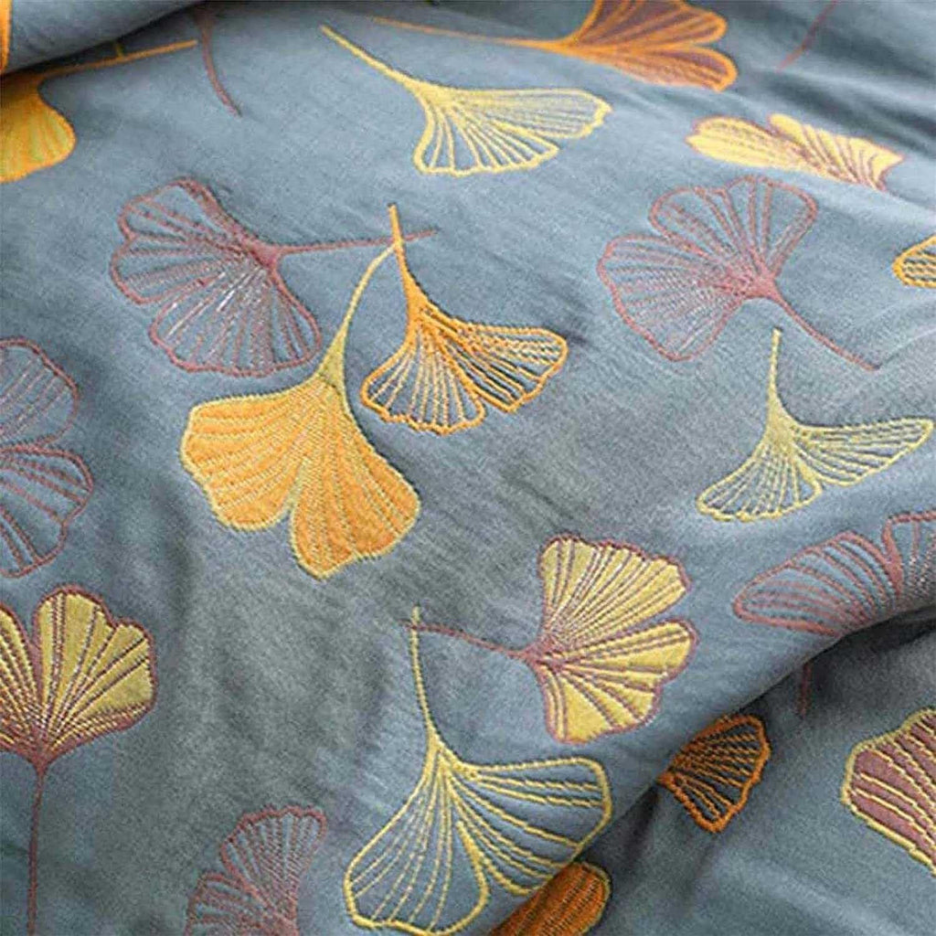 Pattern Cotton Reversible Quilt - Queen and King Size Bedding (90" W X 98" L)