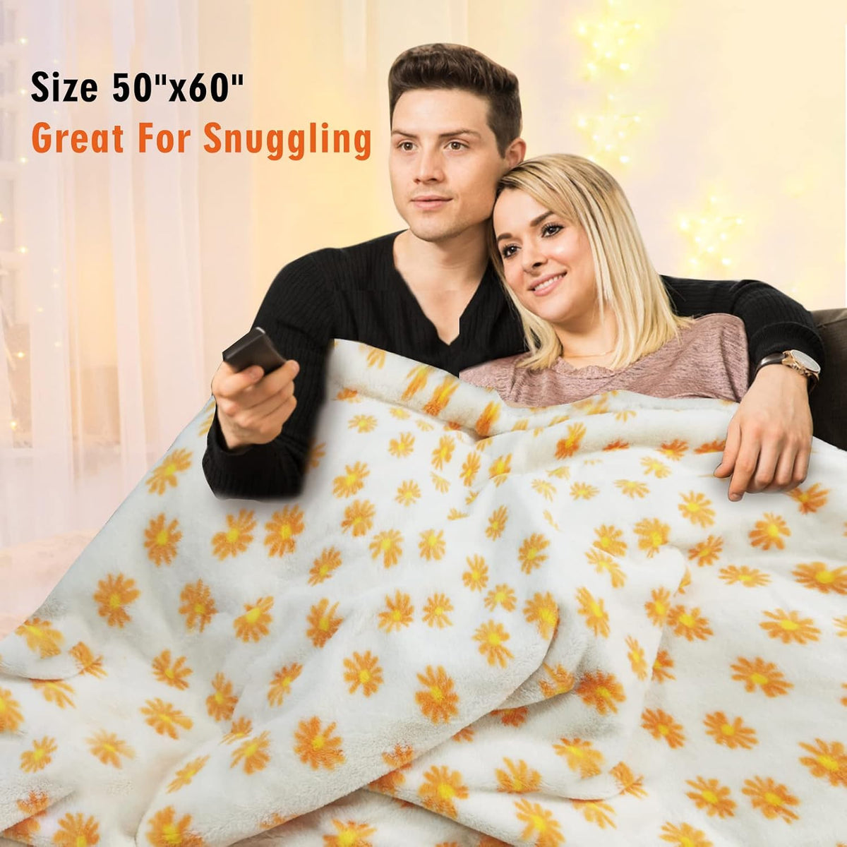 Heated Blanket Electric Throw Blanket- Ultra Soft Cozy Sherpa Heating Blanket,50" x 60" Fast Heating Blanket,