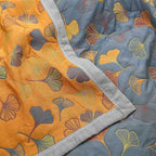Pattern Cotton Reversible Quilt - Queen and King Size Bedding (90" W X 98" L)