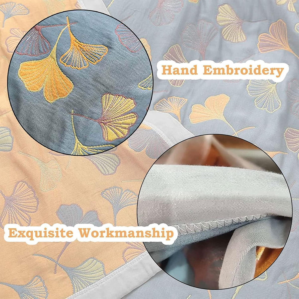 Pattern Cotton Reversible Quilt - Queen and King Size Bedding (90" W X 98" L)