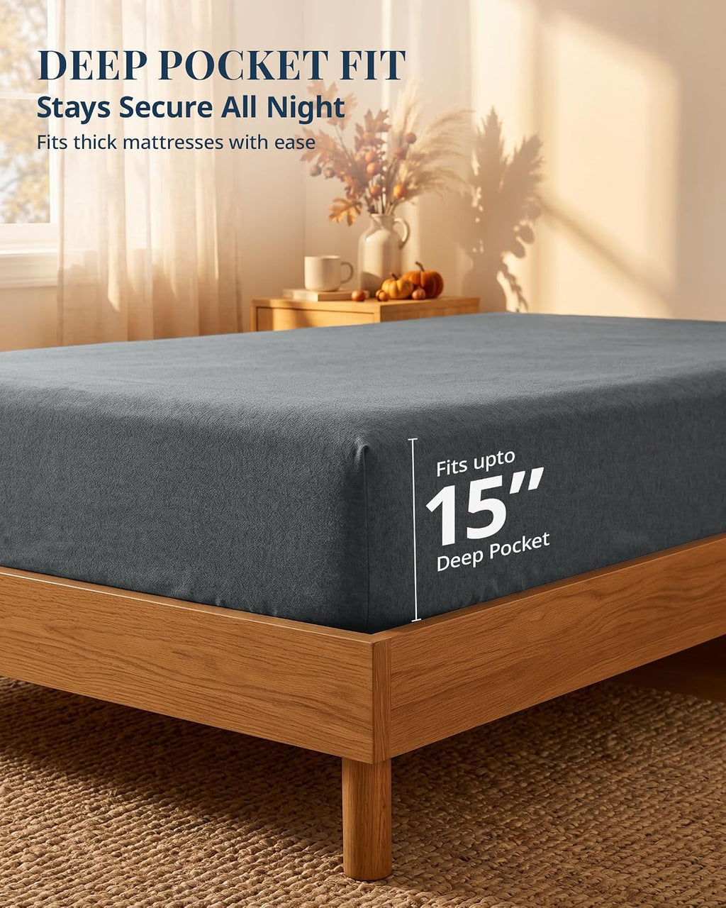 100% Cotton Cal King Flannel Sheet Set - Brushed for Extra Softness