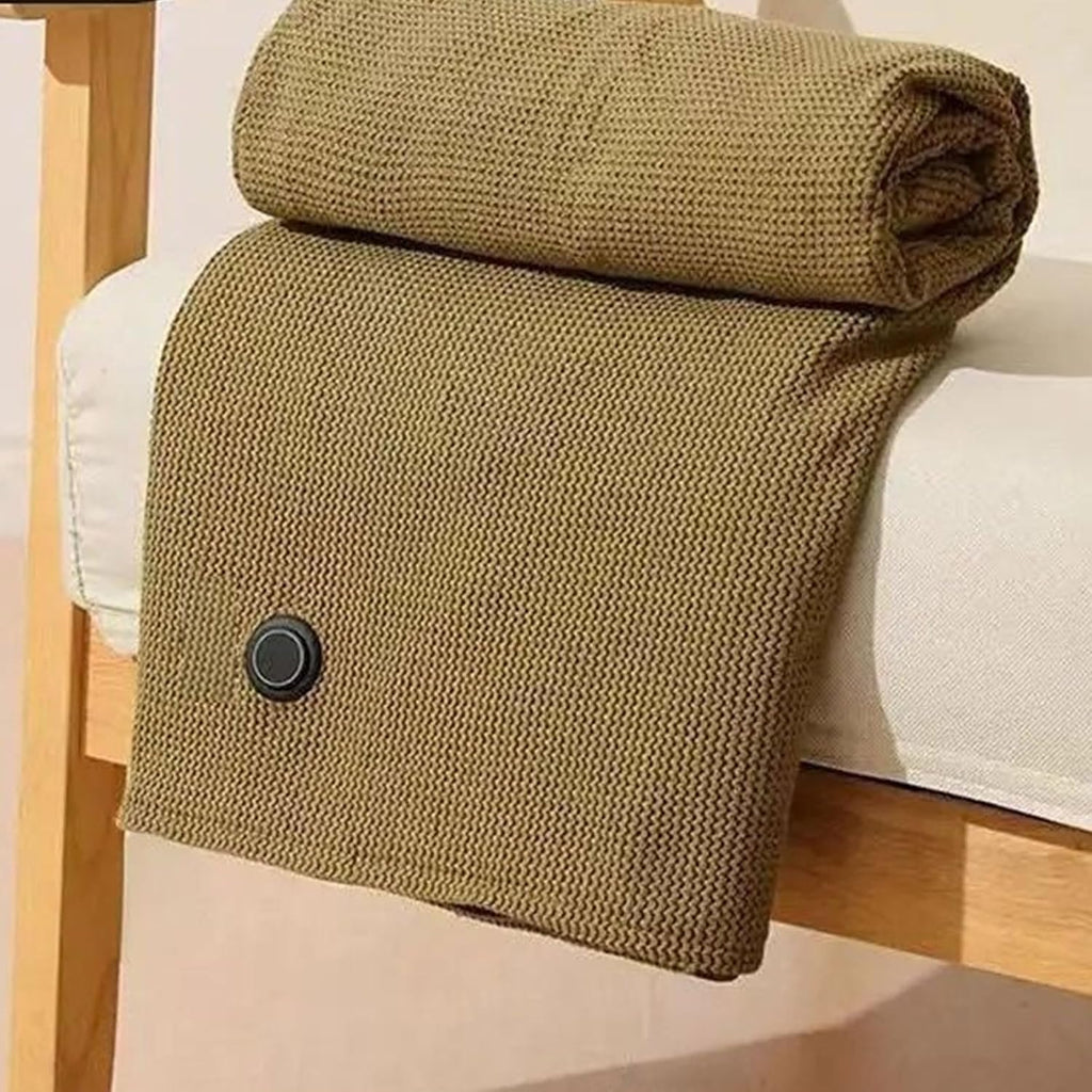 USB Electric Heated Shawls Wraps Wearable Blankets Zipper Pads