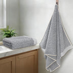 Light Purple Hand Towels 4 Pack, Cotton, 17x30 in