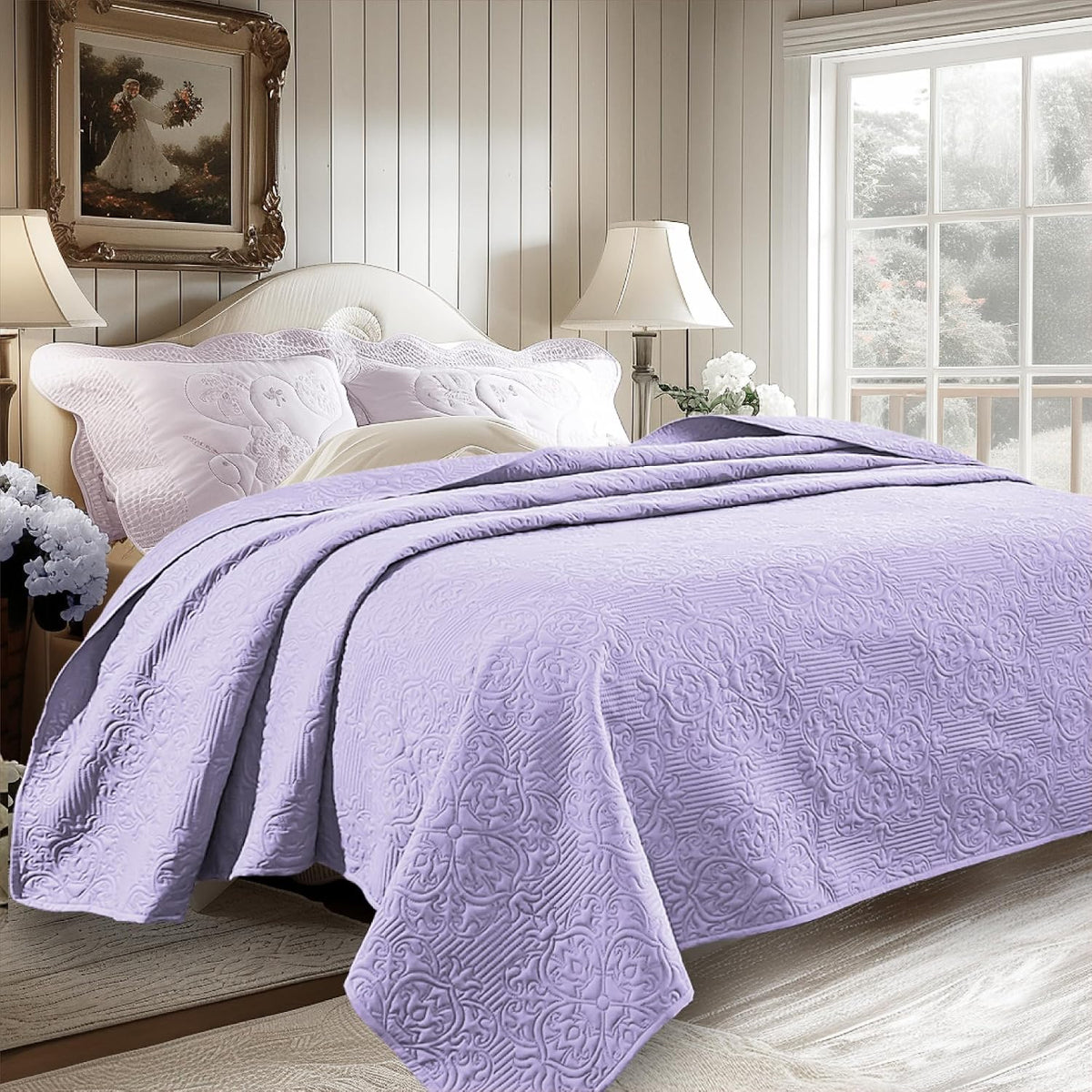 Reversible Microfiber Quilt, Twin