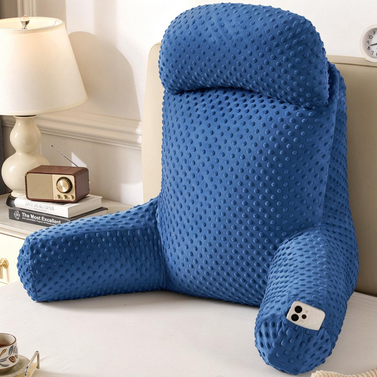 Pillow for Kids Sitting in Bed Couch Adult, Back Pillow for Bed Sitting Up