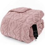 Electric Blanket Twin Size, Weight Soft Material for Adult, Pink