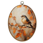 Christian Fall Pumpkin Oval Framed Wall Art Decor 8.6x11.4