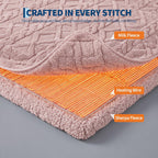 Electric Blanket Twin Size, Weight Soft Material for Adult, Pink