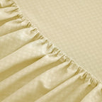 Full Sheet Set, Beige Bed Sheet Soft Cozy Microfiber, 6 Piece, All Season Fitted Sheet Pillowcases