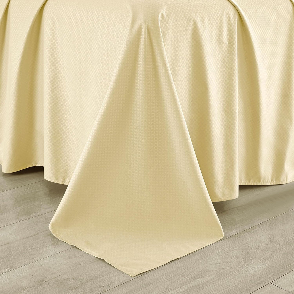 Full Sheet Set, Beige Bed Sheet Soft Cozy Microfiber, 6 Piece, All Season Fitted Sheet Pillowcases