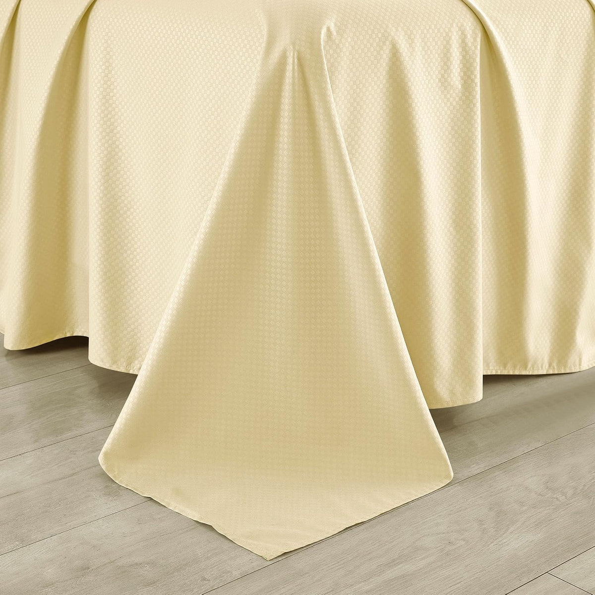 Full Sheet Set, Beige Bed Sheet Soft Cozy Microfiber, 6 Piece, All Season Fitted Sheet Pillowcases