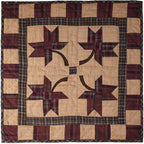 Hand Quilted 19 inches by 19 inches 100% Cotton Wall Hanging